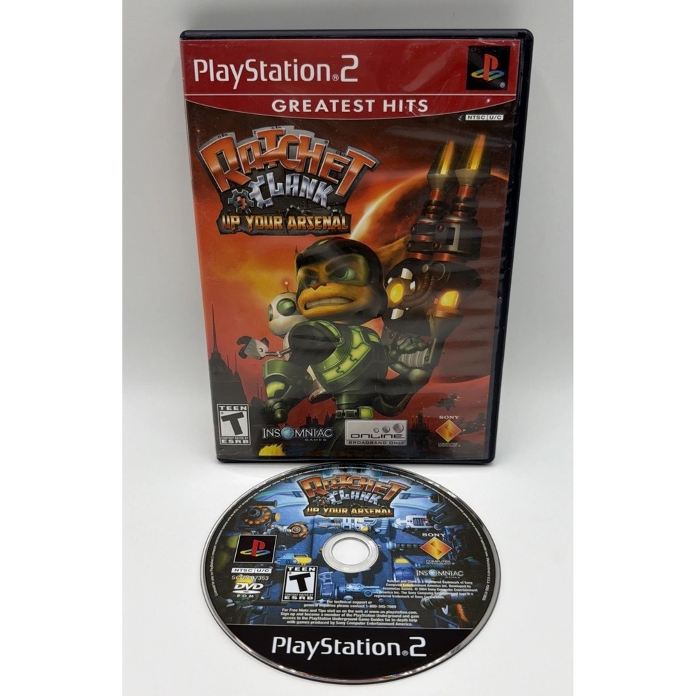Ratchet & Clank: Up Your Arsenal (Sony PlayStation 2, 2005) No Manual
